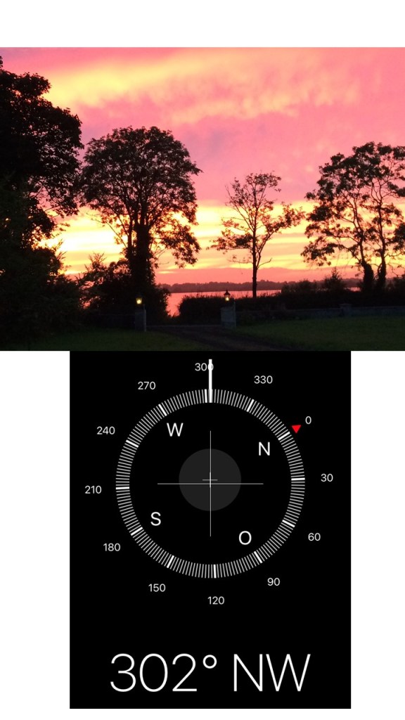 Sommerlicher Sonnenuntergang