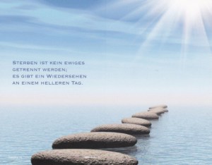Sterben ist kein ewiges getrennt werden